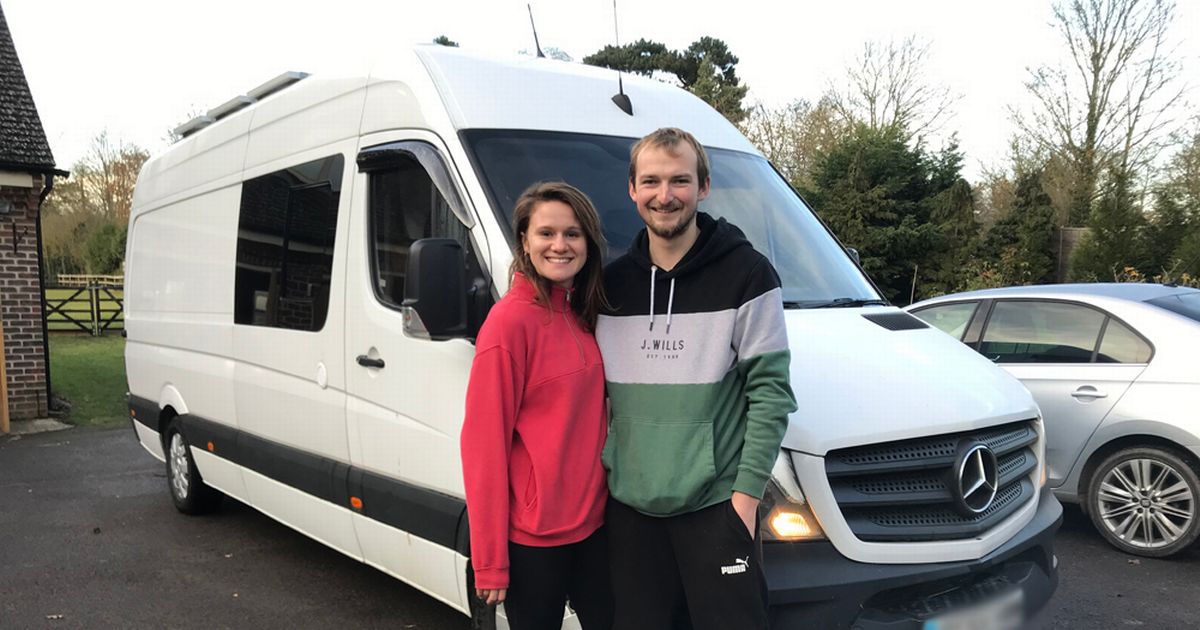 Couple who quit their jobs to travel around Europe in &pound;7,000 van say it&rsquo;s the best decision they've ever made