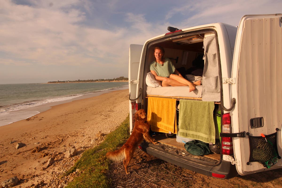 &lsquo;Life is short&rsquo;: Couple quit the rat race to travel Europe in a $7,000 campervan